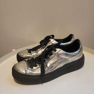 Puma Silver Metallic Sneakers